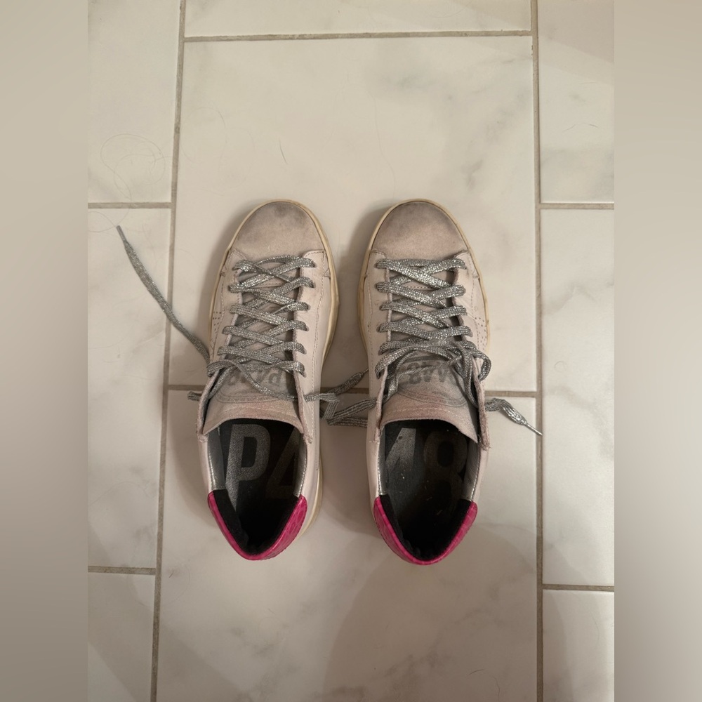 P448 Sneakers with Pink Accents